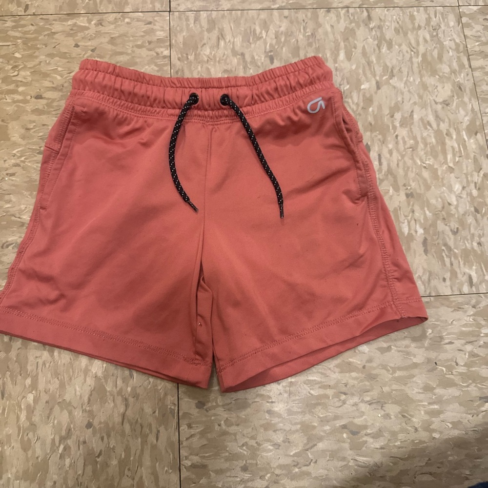 Coral Athletic Shorts with Drawstring